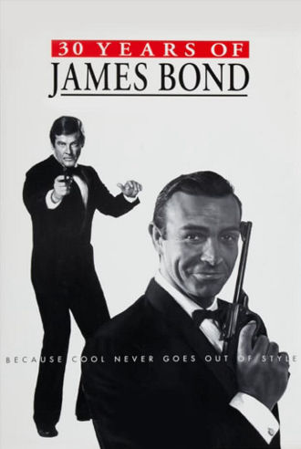 30 Years of James Bond Poster