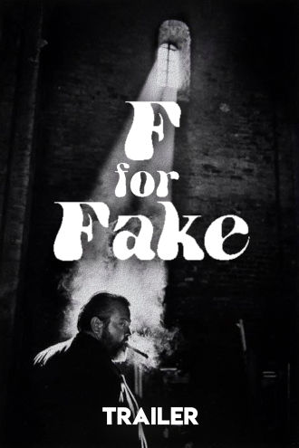 'F for Fake' Trailer Poster