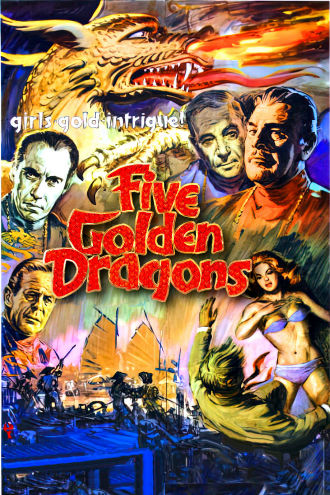 Five Golden Dragons Poster