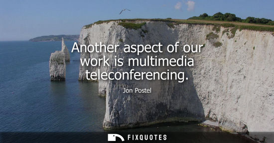Small: Another aspect of our work is multimedia teleconferencing