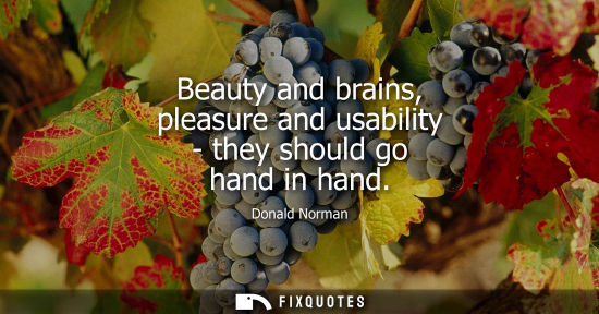 Small: Beauty and brains, pleasure and usability - they should go hand in hand