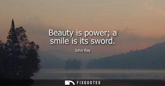 Small: Beauty is power a smile is its sword