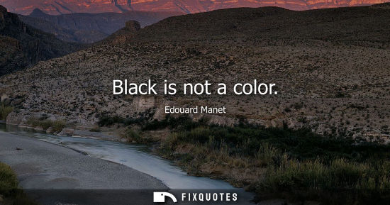 Small: Black is not a color