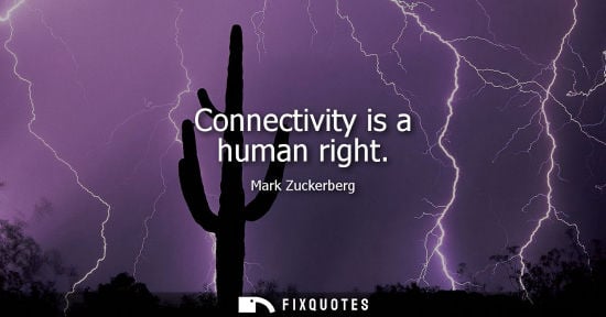 Small: Connectivity is a human right