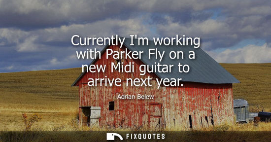 Small: Currently Im working with Parker Fly on a new Midi guitar to arrive next year