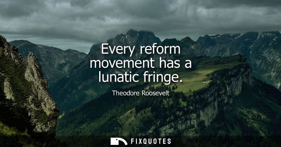 Small: Every reform movement has a lunatic fringe