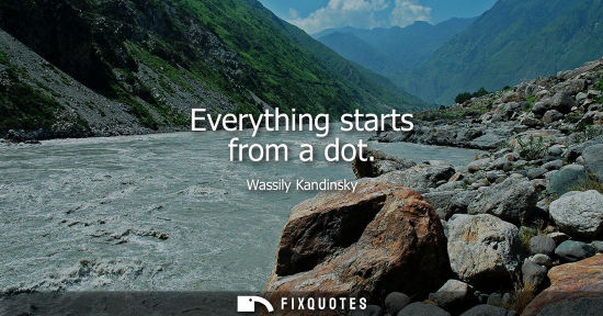 Small: Everything starts from a dot
