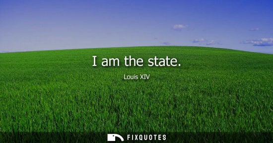 Small: I am the state