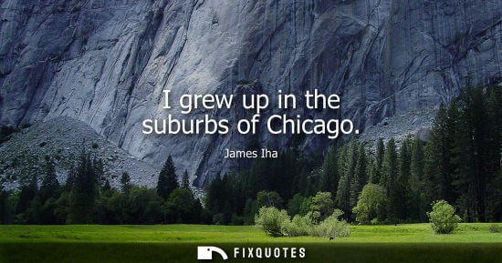 Small: I grew up in the suburbs of Chicago