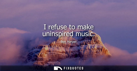 Small: I refuse to make uninspired music