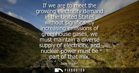 Small: If we are to meet the growing electricity demand in the United States without significantly increasing 