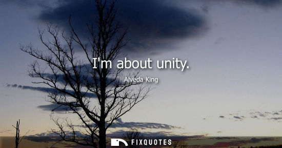 Small: Im about unity