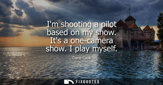 Small: Im shooting a pilot based on my show. Its a one-camera show. I play myself