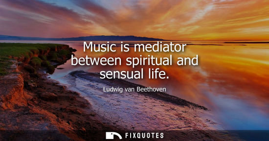 Small: Music is mediator between spiritual and sensual life
