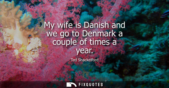 Small: My wife is Danish and we go to Denmark a couple of times a year