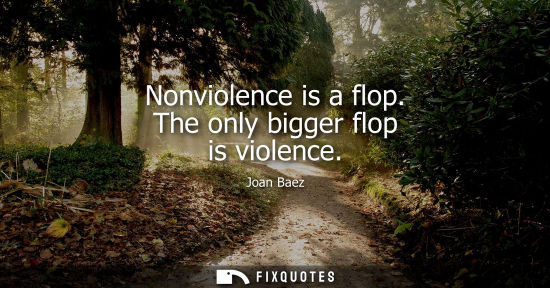 Small: Nonviolence is a flop. The only bigger flop is violence