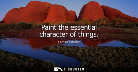 Small: Paint the essential character of things