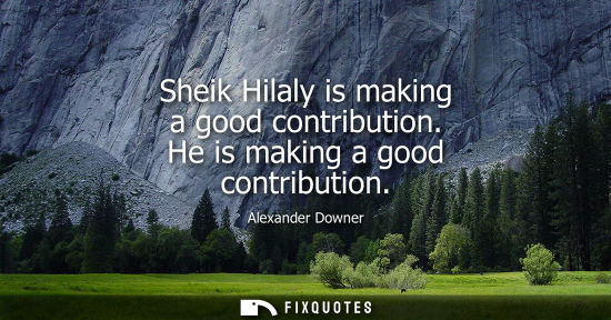 Small: Sheik Hilaly is making a good contribution. He is making a good contribution