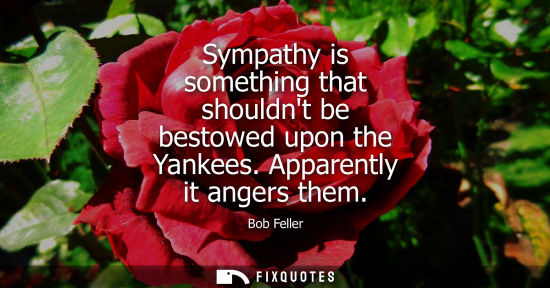 Small: Sympathy is something that shouldnt be bestowed upon the Yankees. Apparently it angers them