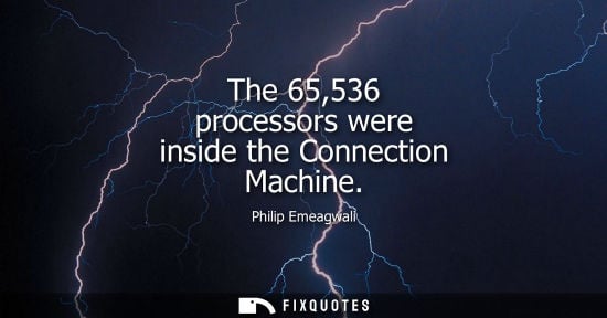 Small: The 65,536 processors were inside the Connection Machine