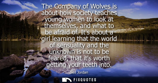 Small: The Company of Wolves is about how society teaches young women to look at themselves, and what to be af