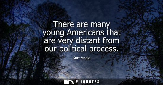 Small: There are many young Americans that are very distant from our political process
