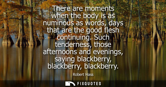 Small: There are moments when the body is as numinous as words, days that are the good flesh continuing.