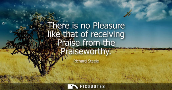 Small: There is no Pleasure like that of receiving Praise from the Praiseworthy