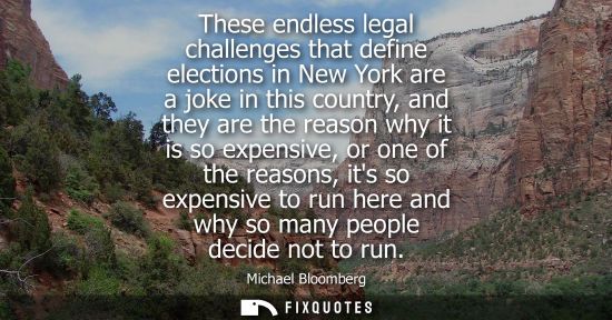 Small: These endless legal challenges that define elections in New York are a joke in this country, and they a