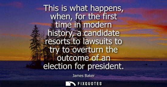 Small: This is what happens, when, for the first time in modern history, a candidate resorts to lawsuits to tr