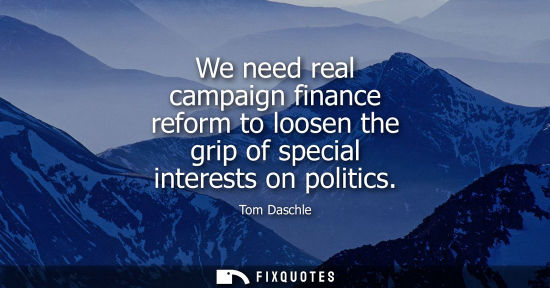 Small: We need real campaign finance reform to loosen the grip of special interests on politics