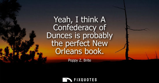 Small: Yeah, I think A Confederacy of Dunces is probably the perfect New Orleans book