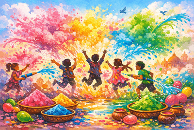 Happy Holi Wishes, Colorful Quotes & Status 2026