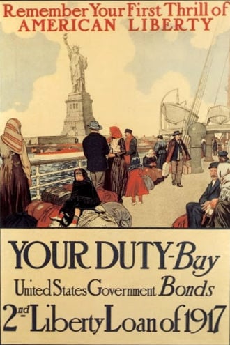 All-Star Production of Patriotic Episodes for the Second Liberty Loan Poster