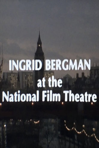 Ingrid Bergman at the National Film Theatre Poster