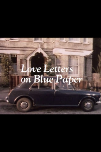 Love Letters on Blue Paper Poster