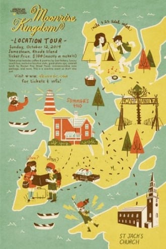 Moonrise Kingdom: Welcome to the Island of New Penzance Poster
