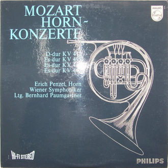 Hornkonzerte (E. Penzel, Horn, Wiener Sinfoniker, Paumgartner) Cover