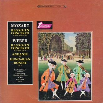 Weber: Bassoon Concerto in F major, Andante and Hungarian Rondo / Mozart: Bassoon Concerto in B-flat major Cover