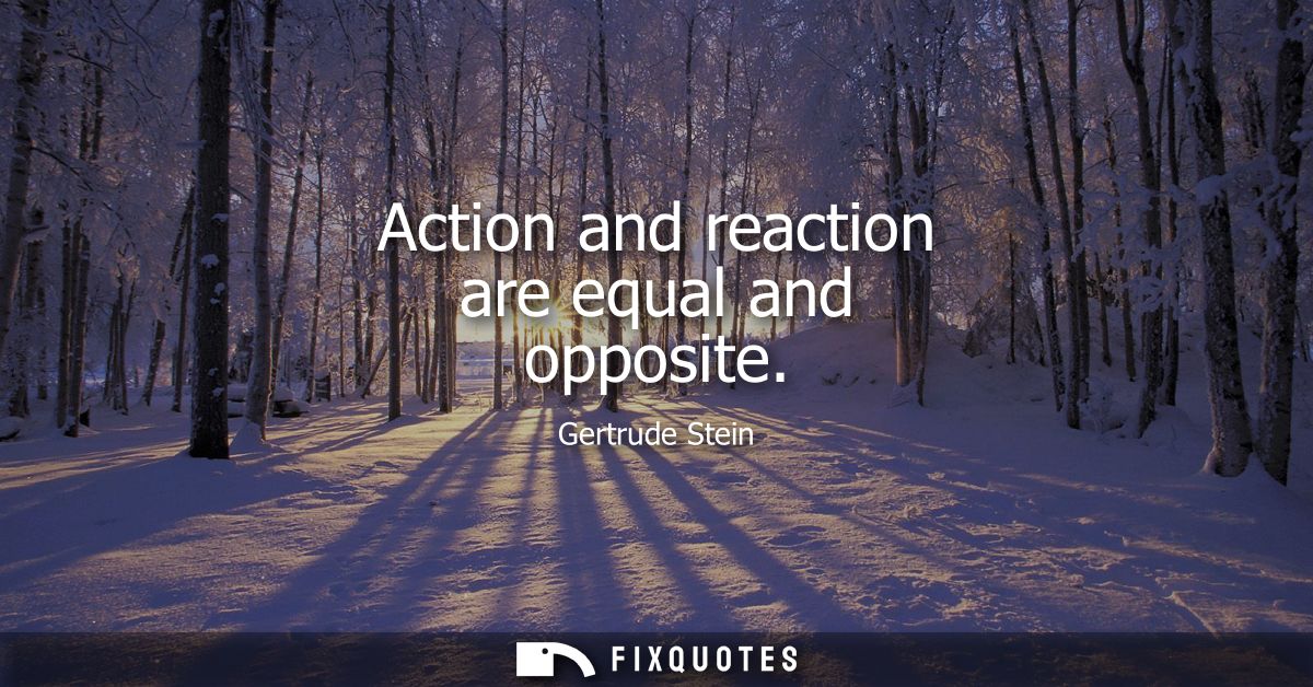 Action and reaction are equal and opposite
