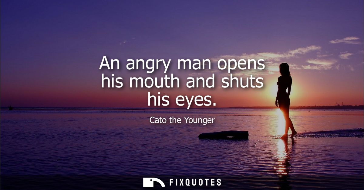 An angry man opens his mouth and shuts his eyes