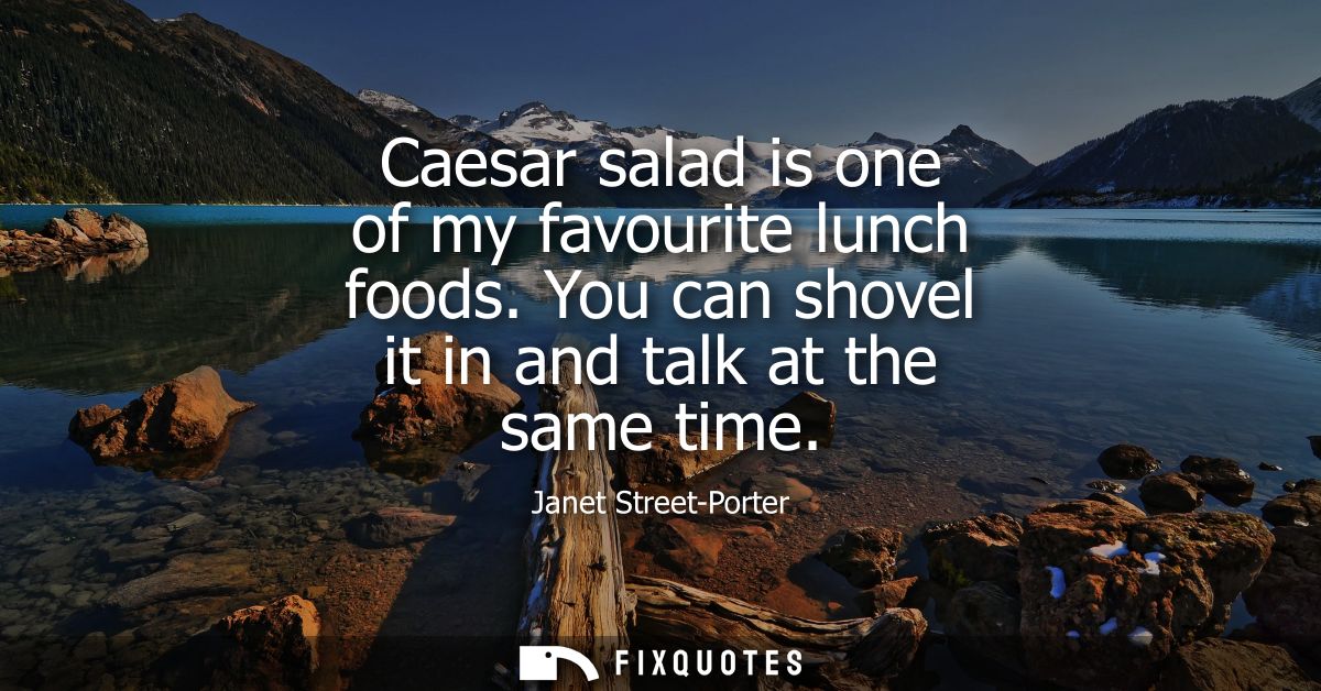 Caesar salad is one of my favourite lunch foods. You can shovel it in and talk at the same time