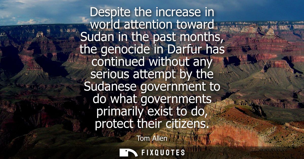 Despite the increase in world attention toward Sudan in the past months, the genocide in Darfur has continued without an