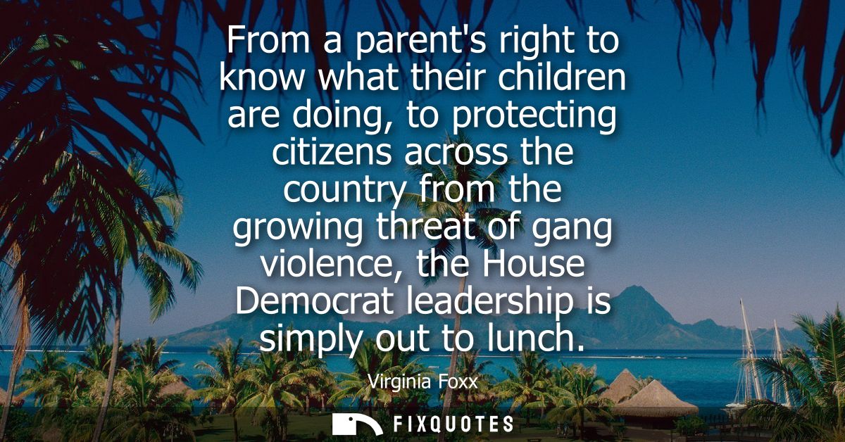From a parents right to know what their children are doing, to protecting citizens across the country from the growing t