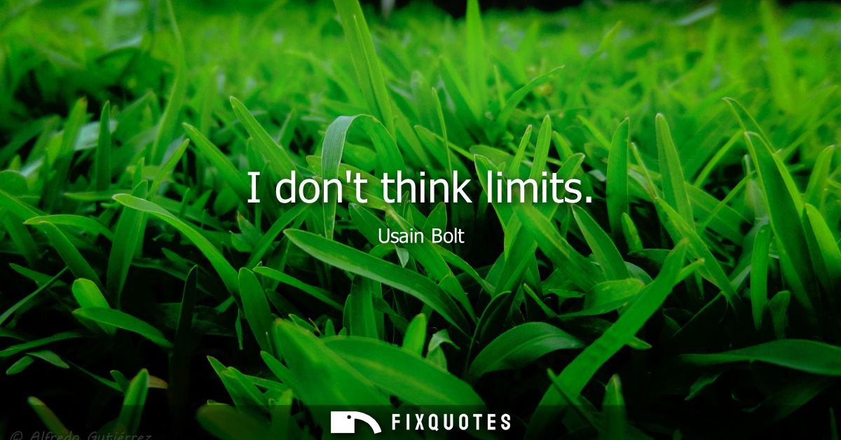 I dont think limits