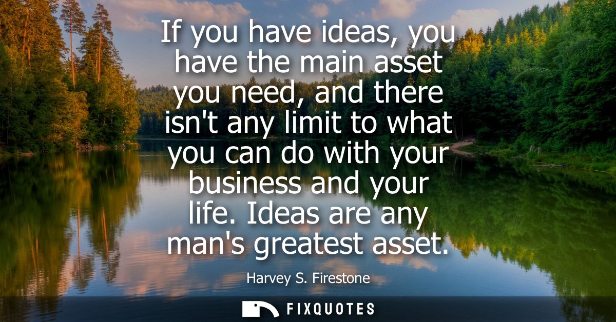 If you have ideas, you have the main asset you need, and there isnt any limit to what you can do with your business and 