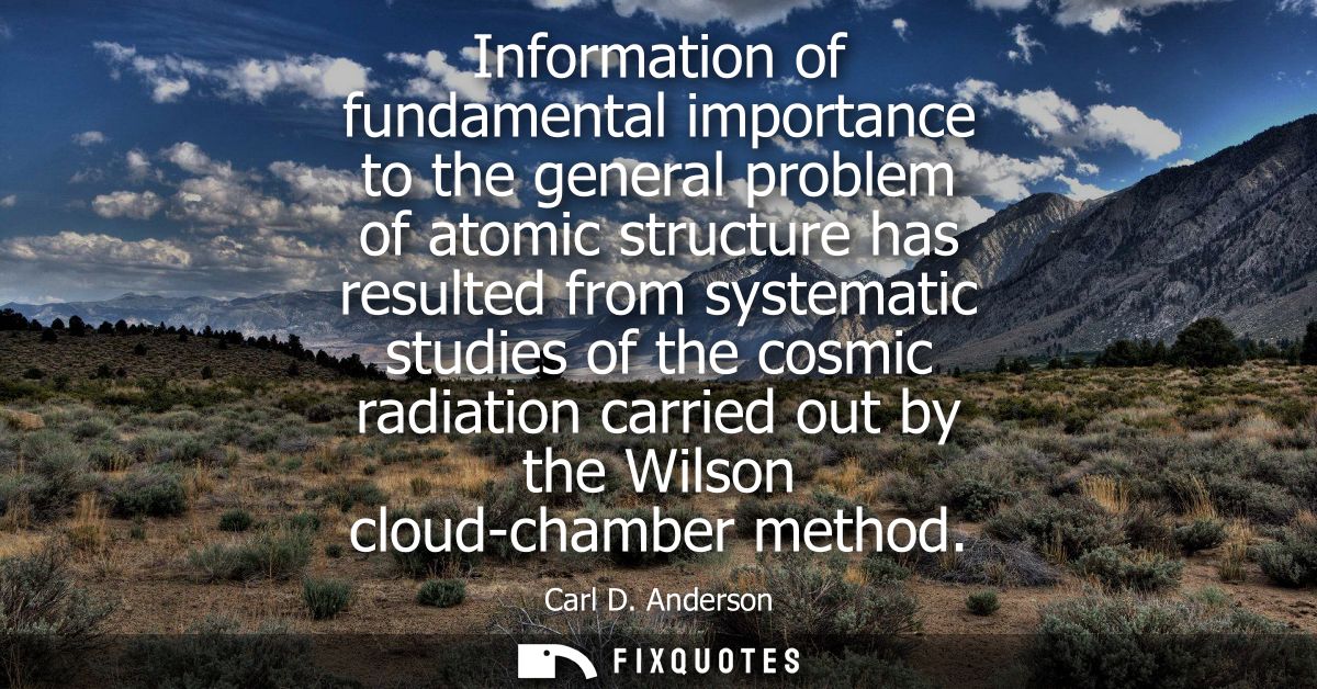 Information of fundamental importance to the general problem of atomic structure has resulted from systematic studies of