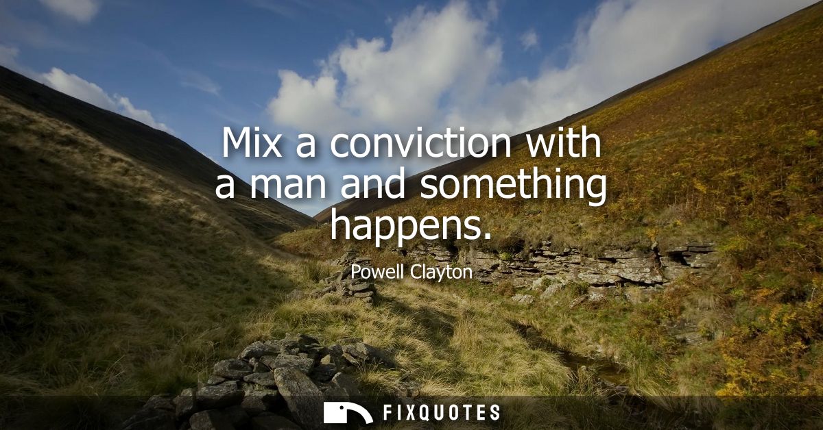 Mix a conviction with a man and something happens