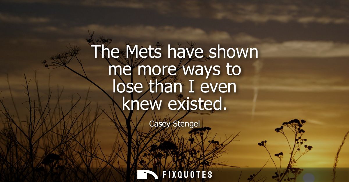 The Mets have shown me more ways to lose than I even knew existed