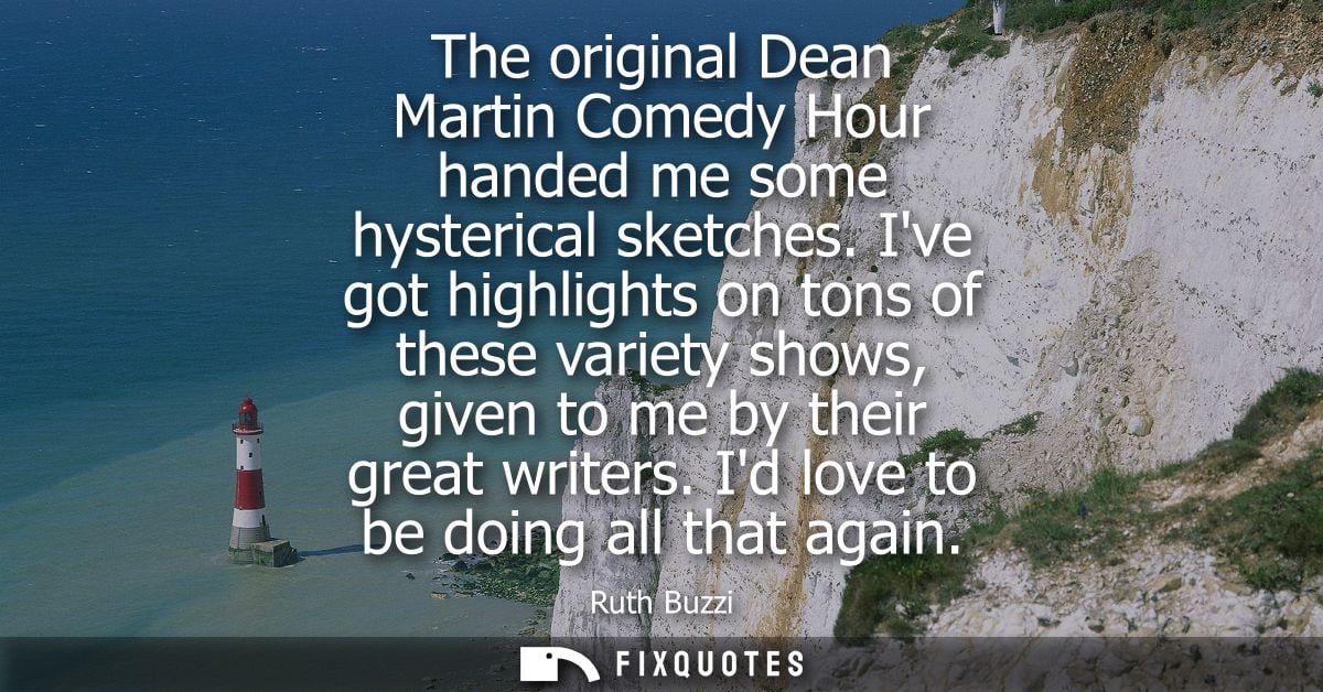 The original Dean Martin Comedy Hour handed me some hysterical sketches. Ive got highlights on tons of these variety sho